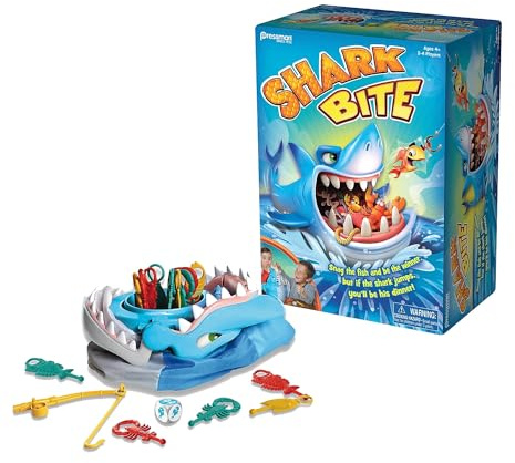 Shark Bite -- Roll the Die and Fish for Colorful Sea Creatures Before the Shark Bites Game! by Pressman Blue Sky, 5