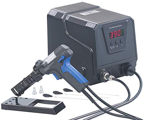 AGT Entlötpistole: Digitale Profi-Entlötstation mit Vakuum-Pumpe, 160-480 °C, 200 Watt (Entlötstation mit Vakuumpumpe, Löten, Lötkolben mit Absaugung)