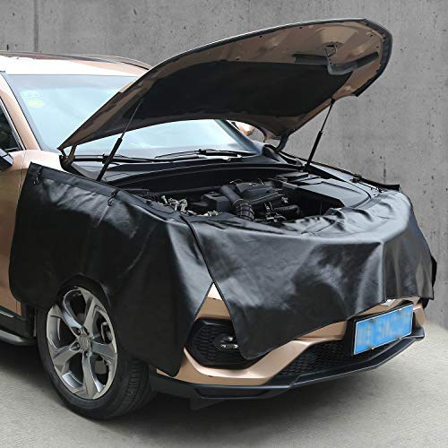 Rupse Automobile Couverture Magnétique étanche avec Crochets Mécanicien Tapis de Protection Aile Fender de Voiture Lot de 3 Pièce (Grande Taille pour SUV)