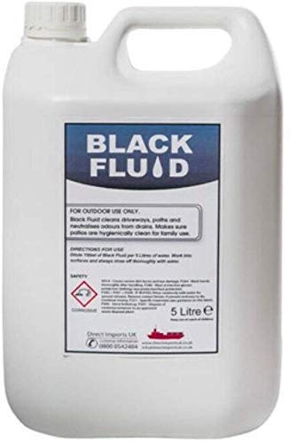 We Can Source It Ltd - Black Fluid Outdoor Patio Cleaner 5L with Fast Acting Formula – Disinfectant for Paths, Patios & Driveways – Removes Dirt, Grime and Stains for Long-Lasting Results