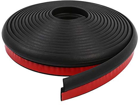 Bande de joint de porte de voiture, forme en Z 4M Universal Car Truck Motor Door Window Trim Edge Guard Rubber Seal Hollow Weather Strip Rubber Draft Seal Strip levre caoutchouc adhésif voiture