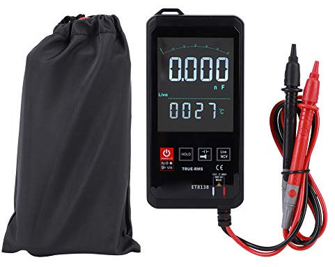 Intelligenter digitaler Multimeter Transistor True RMS Portable Automatische Identifikation Analoge Leiste 5999 Zählt den Kondensator für das Werkslabor