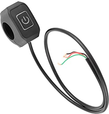 Tissting Interruptor Manillar Moto, 7/8inch Botón Universal Impermeable LED