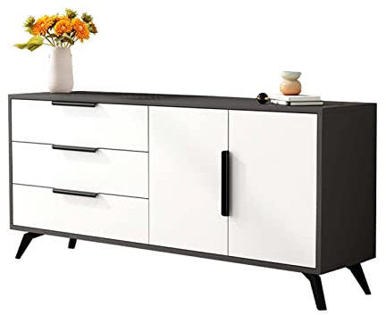 YSUEFIJO Aufbewahrungsschrank Kiche, Schrank Schmal Schubladen, Sideboard Wohnzimmer, Schubladenkommode Buro, Kommode Schmal Bad, Schrank für Dokumente, Kleinigkeiten