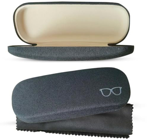 R&B Sports & Leisure Black Glasses Case - Hard Shell Sunglasses Case for Women, Men & Kids