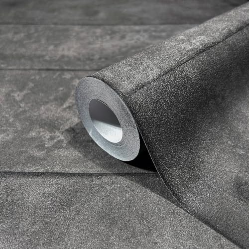 marburg Tapete Anthrazit Betonoptik Industrial GZSZ für Wohnzimmer oder Schlafzimmer Made in Germany 10,05 x 0,53m