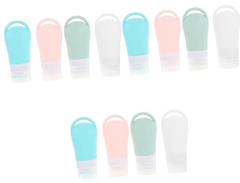 Ipetboom 3er-sets Reise-kulturflaschen Pumpset Auslaufsicher Silikon-reiseflaschen Nachfüllbare Lotionflaschen Für Shampoo Spülung Körperpflege 4 Stück X 3