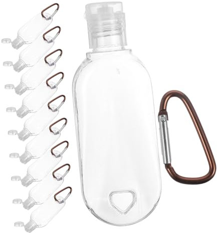Hoement 10sets Hand Sanitiser Bottle Empty Refillable Travel Bottles Lotion Containers for Travel Toiletries and Sub-packaging
