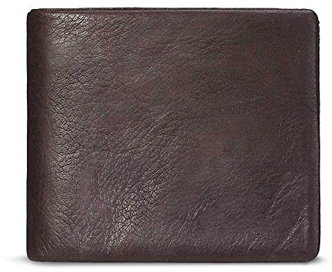 LVUNZJCA Herren Geldbörse Portemonnaie für Männer Leder Kurze Geldbörse Kreditkartenetui Visitenkartenetui, coffee, 9.5x11x2cm