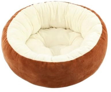 Windmilne Haustiernest, Hundebett, Katzenbett, Hundekörbchen, weiches Katzenbett, waschbar, wärmend, beruhigend, rundes Haustierbett, rutschfeste Unterseite (D 58 x 58 cm)