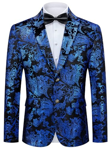 Autsel Blazer para Hombre de Lentejuelas Chaqueta Elegante Purpurina | Dorada, Blazers, Casual, Boda, Formal, Tuxedo, Dinner Suit, Dress Set, Clothing, Outerwear, Suits