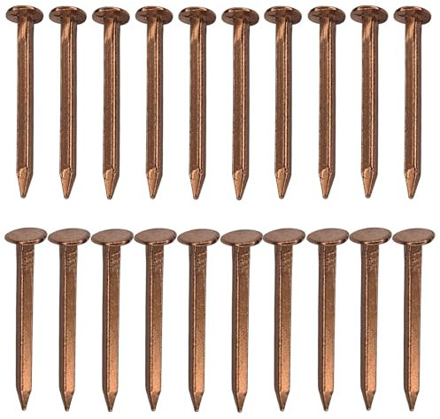 cyclingcolors 20x Chiodo Quadro in Rame per Assemblaggio in Legno Nautico Fai da te Decorazione Mobili Fissaggio, 2x25mm