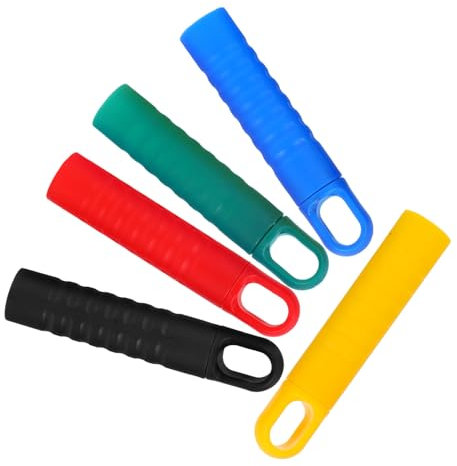 FRCOLOR Dustpan Handle Grip for Broom Duster Broomstick Dustpan Mop Stick Push Broom Handle 25mm 5pcs Set