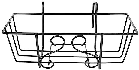 BESTonZON 1pièce Support De Suspendu Pour Balcon Étagère à Plantes Avec Pour Pots De Rack Décoratif Pour Bonsai Et Plantes Noir