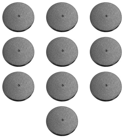 Perfeclan Miniatures Model Bases Set Round 60mm Dolls Figurines Tabletop Gaming Game Figure Toy Display Wargame Model Bases, 10pcs