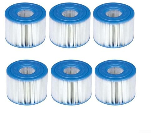 ChicBosom Kartusche für Intex S1 Poolfilter, Ersatzkartusche für Pure Spa Pools, 6 Stück