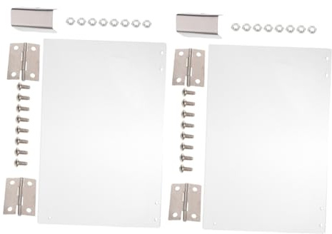 MAGICLULU 2pcs Popcorn Machine Door Panels 36.3x21.5cm Thick Pvc Protective Baffle Replacement Parts for Commercial Popcorn Maker Accessories