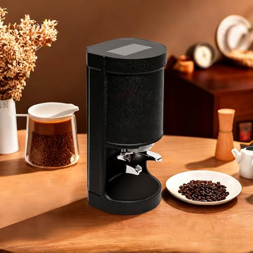 DHMYDPDZ Pressino Automatico per caffè con pressino 58 mm,Antiaderente Professionale, pressino Elettrico Professionale,pressino per caffè Espresso Professionale,Macchine per caffè efficienti Black