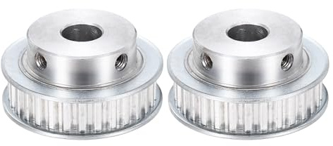 QUARKZMAN 2 Stk Zahnriemenscheibe Aluminium Riemenscheibe 12mm Bohrung | Pulley Synchronrad, 5.08mm Teilung, 11mm Nutbreite, für Zahnriemen CNC Maschine 3D Drucker 30 Zähne
