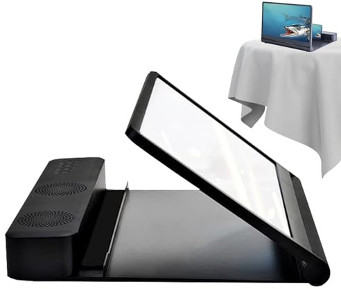 Lupa de pantalla de teléfono – Ampliador de pantalla móvil, amplificador visual duradero, amplificador de pie portátil | Herramienta de visualización amplia y clara para smartphone, para viajes, l