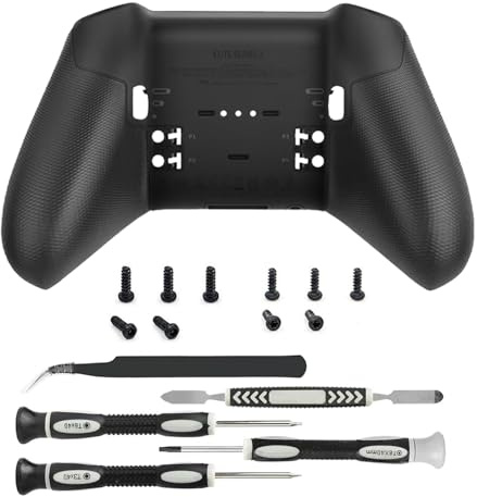 Back Housing Bottom Case for Xbox One Elite Series 2 Elite Series 2 Controller Back Shell Replacement Parts (Black)