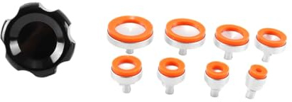 Voyoo Ein Set Uhrengehäuseöffner Mit Saugnapf, Nahtloser Deckelöffner Mit 8 Matrizen, Offene Uhrenrückseite Ohne Spuren (orange)
