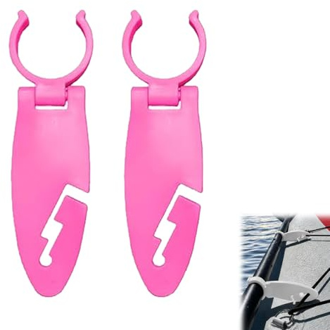 AHXHA Paddelboard Flossen Clips, 2er Set Verstellbare Klemmhalterung, Einfache Montage Befestigungsclips, Wassersportzubehör für SUP Kajak Kanu, Stand Up Paddle Board Zubehör