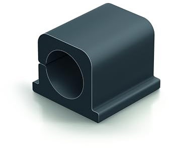 Durable Kabel Klemmen Cavoline Clip Pro 2 (selbstklebend für 2 Kabel, Ø 14 mm) 4 Stück, graphit , 504337