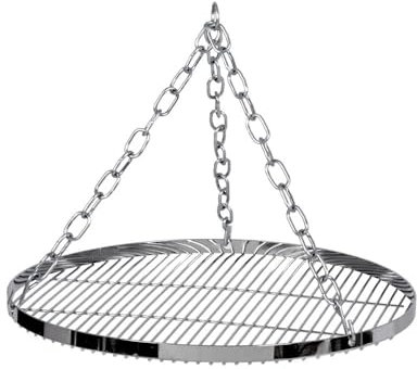 Petromax Hänge-Rost (50 cm Durchmesser) für Dreibein – Mobiler Schwenkgrill & Cowboy-Kochstelle | Verchromter Stahlrost mit stabilen Ketten | Perfekt für Lagerfeuer & Grill