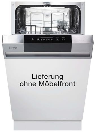 Gorenje GI 520 E15X Lave-vaisselle partiellement intégré, 45 cm, 9 couverts, 5 programmes, programme de nettoyage de 1 h, panier supérieur réglable en hauteur, protection complète contre les