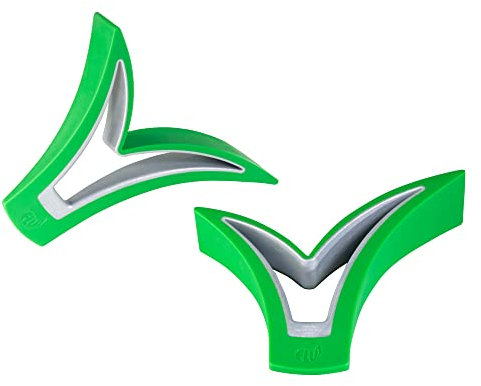 SOFTERFIX, Cuneo, Gancio Porta, Fermafinestre, Fermafinestra, Fermaporte, Fermaporta, utilizzabile a piedi nudi, set di 2 (verde)