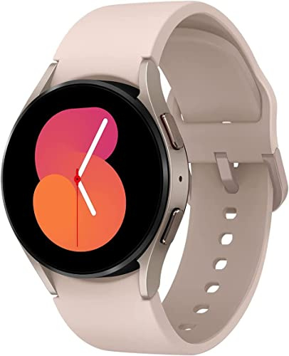 SAMSUNG Galaxy Watch5 40 mm Smartwatch, Wellness-Tracker, Fitness-Tracker, Bluetooth, Pink Gold [Italienische Version], Pink Gold, 40mm, Bluetooth
