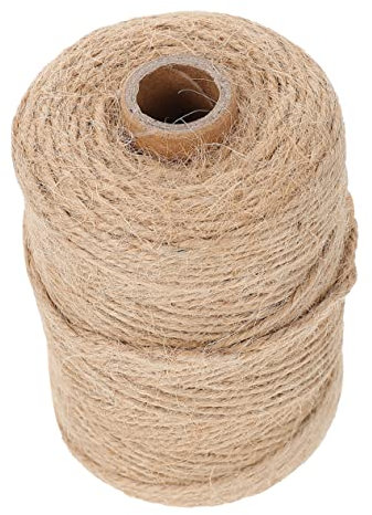 TOVINANNA Dekoratives Juteseil Natürliche Hanfschnur 1mm x 200m Rolle Party Und Selbstgemacht Bastelseil Für Handwerk Verpackung Und Wohnraumdeko