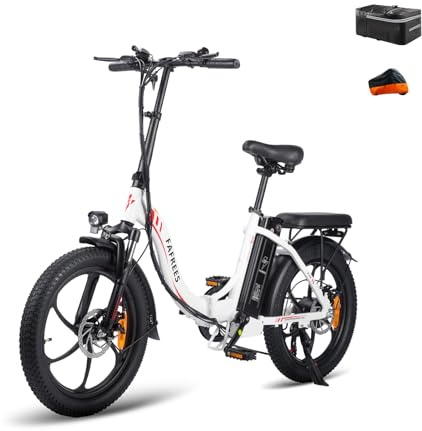 Fafrees F20 E-Bike Klapprad Elektrofahrrad 250W 36V 18AH Akku mit Superkapazität 20 Zoll Faltbares City Bike E-Mountainbike 20*3.0 Fat Tire Tragfähigkeit 130kg