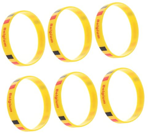 KOMBIUDA 12 Stück Länder-silikonarmbänder Sportarmbänder Länderflaggenarmband Armband Für Fußballspiele