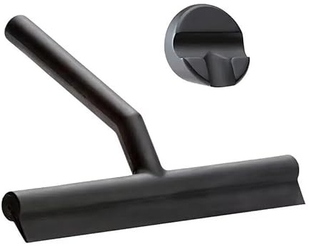 Duschabzieher VIPO,Duschabzieher in Farbe Black,Duschabzieher mit Halterung,westwing Abzieher Nova mit Wandaufhängung