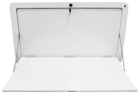 TRUNXUCL Wandklapptisch für Wohnmobile mit Schloss, Klapptisch Wandmontage für Kleine Räume, Wohnwagen Esstisch, Wandschreibtisch, Ideal für Wohnmobile