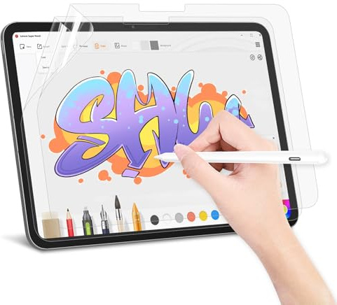 2 Piezas Protector Pantalla de Papel para iPad 10 Generación (2022, 10.9 Pulgadas), Película Protectora Mate Tipo Papel, Antirreflejos, Compatible con Apple Pencil, Ideal para Dibujo y Escritura