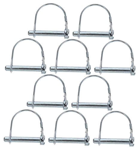 POPETPOP 10pcs Lock Pin Quick Release Locking Pin Carbon Steel Coupler for Trailers and Farm Use Positioning for Hitch