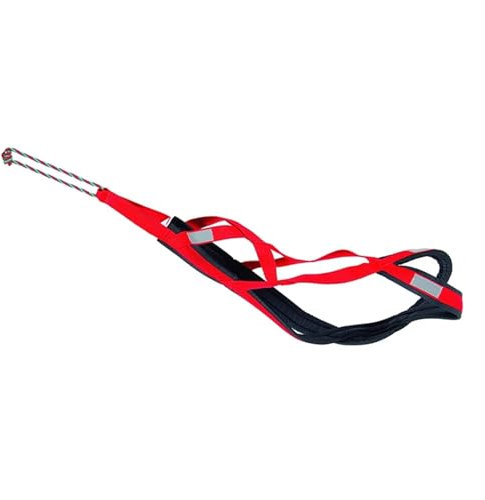 QAUUCP Hunde Zuggeschirr X Back Weich gepolstertes Hunde-Zugschlitten-Pro-Geschirr for mittelgroße und große Hunde, Geschwindigkeitstraining, Hund(Red,M)