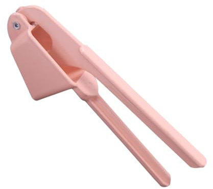 DECHOUS Multifunction Garlic Press and Slicer Alloy Garlic Mincer Crusher Pink Kitchen Tool for Home Cooking and Food Preparation