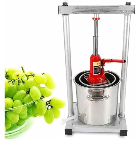 JIURUOZ Pressoir à Fruits Manuel, Pressoir à Vin, Presse à Fruits, Presse-Agrumes, Presse-Fruits, Moulin à Fruits, Presse-Fruits(22L)