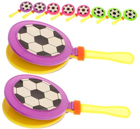 SOLUSTRE 10 Pezzi Battimani Rumorosi per Feste di Calcio, Giocattoli da Festa in Plastica Leggera, Accessori per Tifo Sportivo e Intrattenimento, Strumenti Interattivi per Appassionati