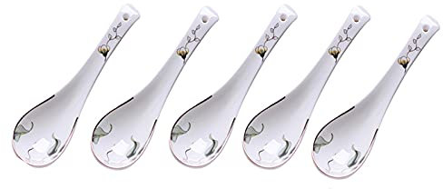 WDSOPK Löffel 10 Porzellan Keramik Bone China Löffel Kleine Suppenlöffel Löffel Löffel Geschirr Suppenlöffel