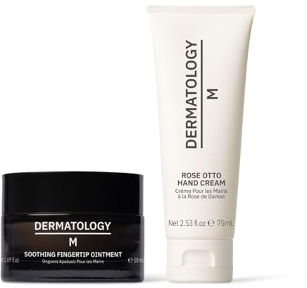 Dermatology M – Soothing Fingertip Set | Instant Relief for Dry, Cracked Skin, Ointment & Hand Cream Duo for Eczema-Prone Hands, Steroid-Free, 95% Natural, Halal, UK-Made