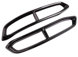 LLLyyyJ Terminali Scarico Auto per Audi A6 C8 2019 2020 2021 2022 Marmitta Tubo di Scarico Coda Copertura Trim Tubi Finali Auto.,B-Shape A-Black