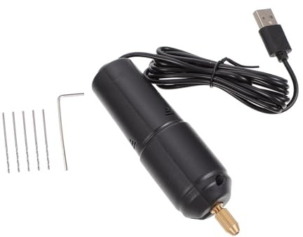 DIYEAH 1juego Mini Taladro Eléctrico Usb Para Perforar y Herramienta De Mano Para Modelismo y Manualidades Para Proyectos De Bricolaje