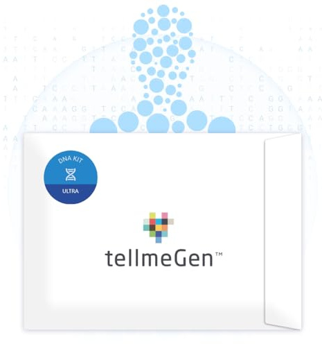 tellmeGen Ultra Genetic Test (WGS 30x) | Health + Ancestry + Traits + Wellness | Whole Genome Sequencing | Over 600 Reports