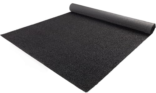 Primaflor Kunstrasen Color Wave B1 Schwarz 200 x 2300 cm – schwer entflammbarer künstlicher Rasen | UV-beständig & wasserdurchlässig | Event & Messe-Teppich | 8mm Höhe
