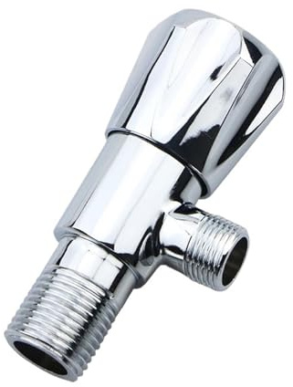 Valvola Ad Angolo Per Rubinetto 2 PCS 1/2'Male Rubinetto Valvola ad angolo Bagno di arresto Valvole riempimento cromate for cucina WC